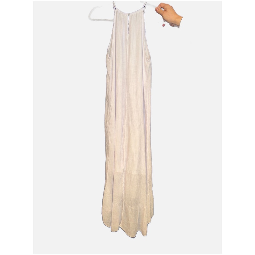 Mlle Gabrielle- White Sleeveless High-Low Maxi Dress size Medium - Picture 11 of 11